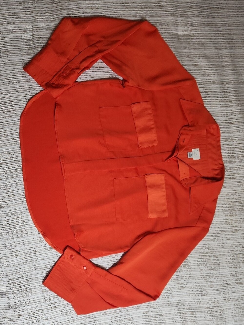a new day Orange Women's Button-Down Blouse - Picture 2 of 7